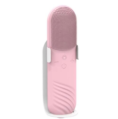IPX7 Waterproof Constant Temperature Facial Cleansing Brush LED Red Blue Light Therapy