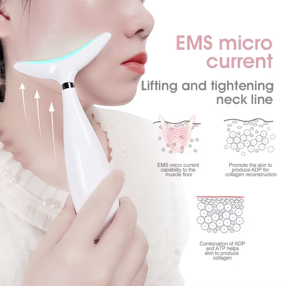 Portable Electric Face Neck Lift Massager Rechargeable Face Sculpting Tool Anti-wrinkle Skin Care EMS Beauty Device