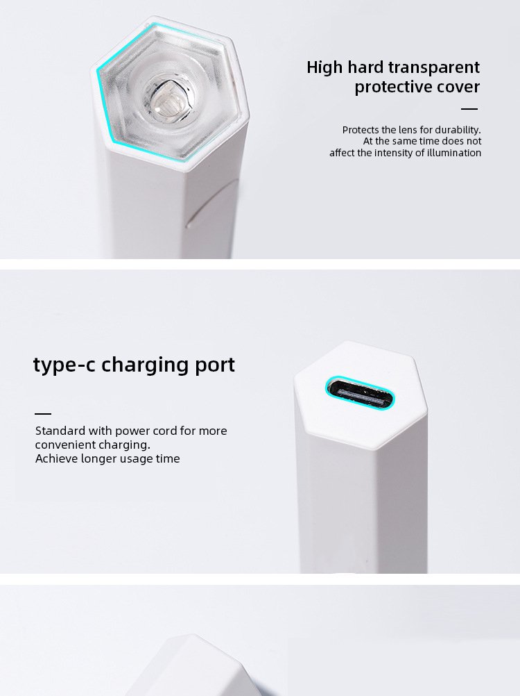 Portable USB Rechargeable Mini UV LED Portable One Finger Flash Cure Nail Lamp for Home Travel Use