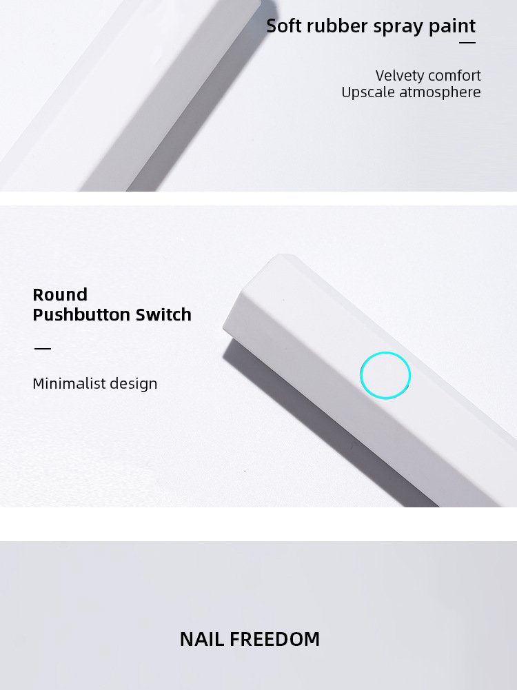 Portable USB Rechargeable Mini UV LED Portable One Finger Flash Cure Nail Lamp for Home Travel Use