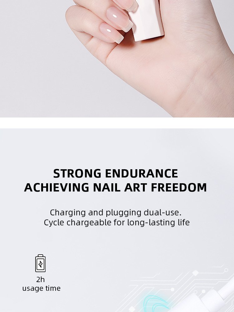 Portable USB Rechargeable Mini UV LED Portable One Finger Flash Cure Nail Lamp for Home Travel Use