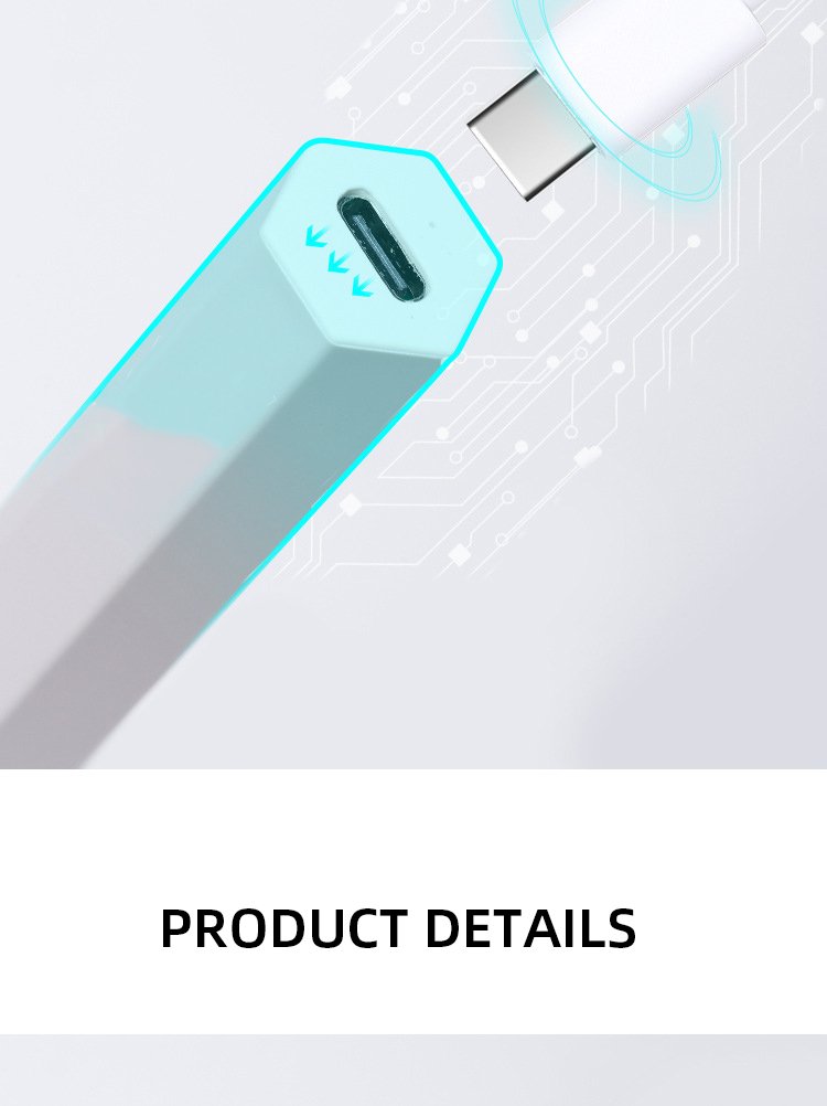 Portable USB Rechargeable Mini UV LED Portable One Finger Flash Cure Nail Lamp for Home Travel Use