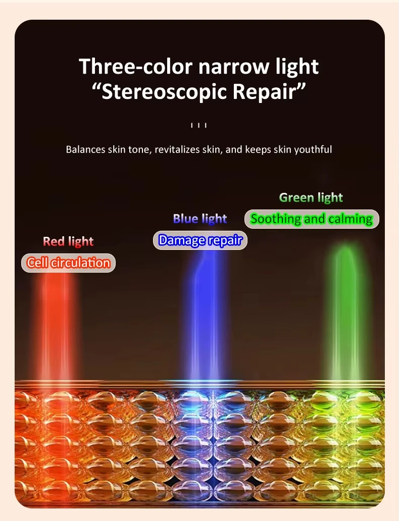 Red Blue Light THerapy Face Neck Sculpting Tool Massager