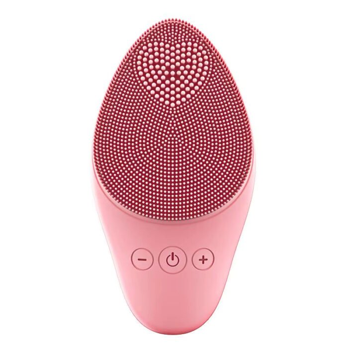 Red Light Therapy Beauty Device Electric Face Clean Silicon Cleanser 2 in 1 Facial Cleansing and Skin Rejuvenation Face Cleansing Brush