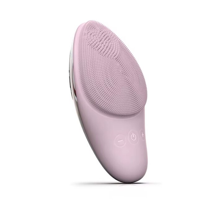 Red Light Therapy Beauty Device Electric Face Clean Silicon Cleanser 2 in 1 Facial Cleansing and Skin Rejuvenation Face Cleansing Brush