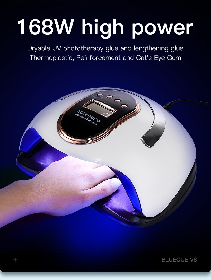 168W Intelligent Induction 36 LEDs Quick Drying Nail Light Gel Nail Polish UV LED Nail Lamp