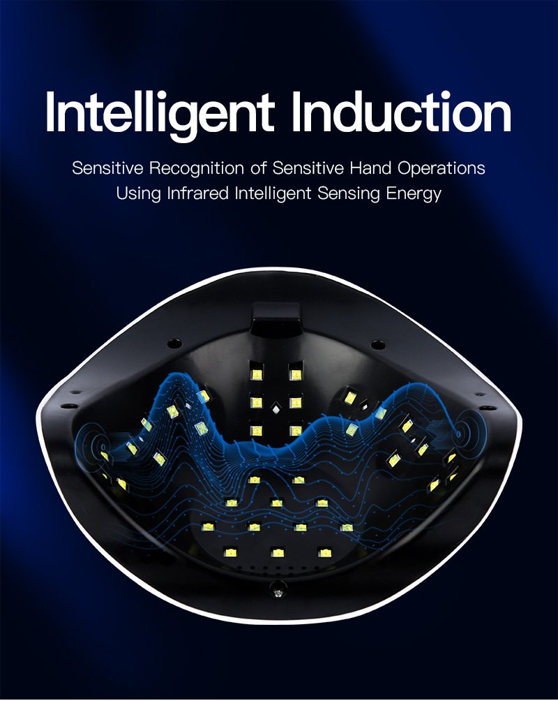 168W Intelligent Induction 36 LEDs Quick Drying Nail Light Gel Nail Polish UV LED Nail Lamp