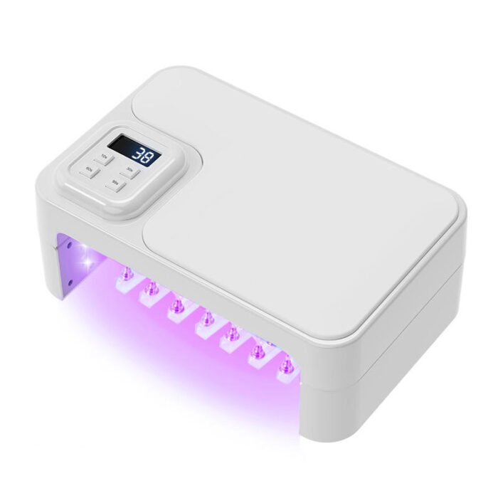 180W UV LED Nail Lamp Dryer with 66pcs Lamp Beads Portable Nail Lamp for Gel Polish Curing Manicure Pedicure Salon