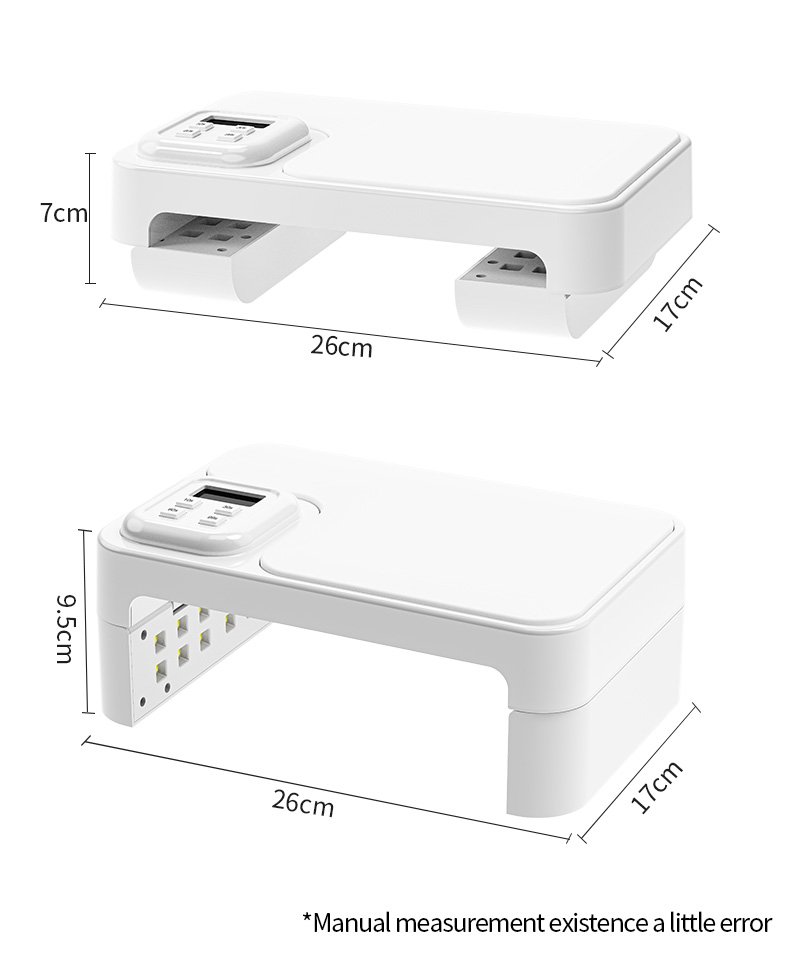 180W UV LED Nail Lamp Dryer with 66pcs Lamp Beads Portable Nail Lamp for Gel Polish Curing Manicure Pedicure Salon