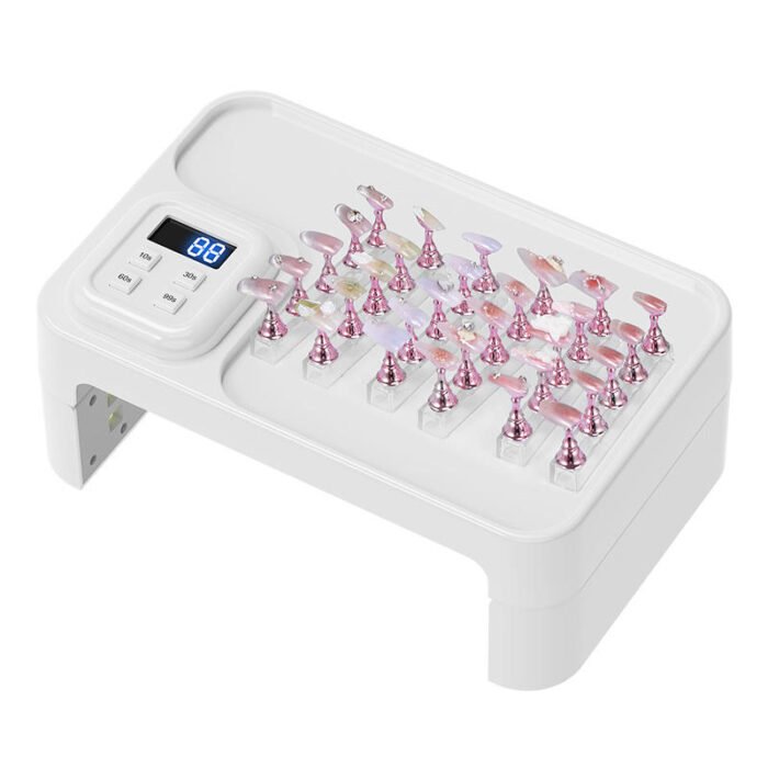180W UV LED Nail Lamp Dryer with 66pcs Lamp Beads Portable Nail Lamp for Gel Polish Curing Manicure Pedicure Salon