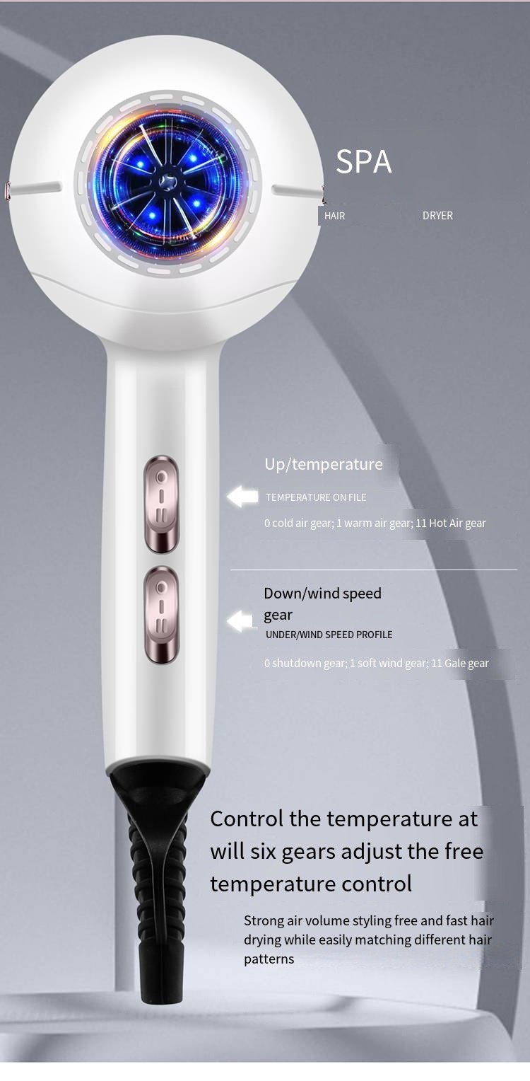 2000W High Speed Powerful Quick Dry Hair Dryer for Home Hotel Outdoor