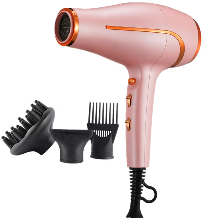 2400W Low Noise Fast Drying Ionic Blow Salon Hair Dryer with Diffuser Nozzle