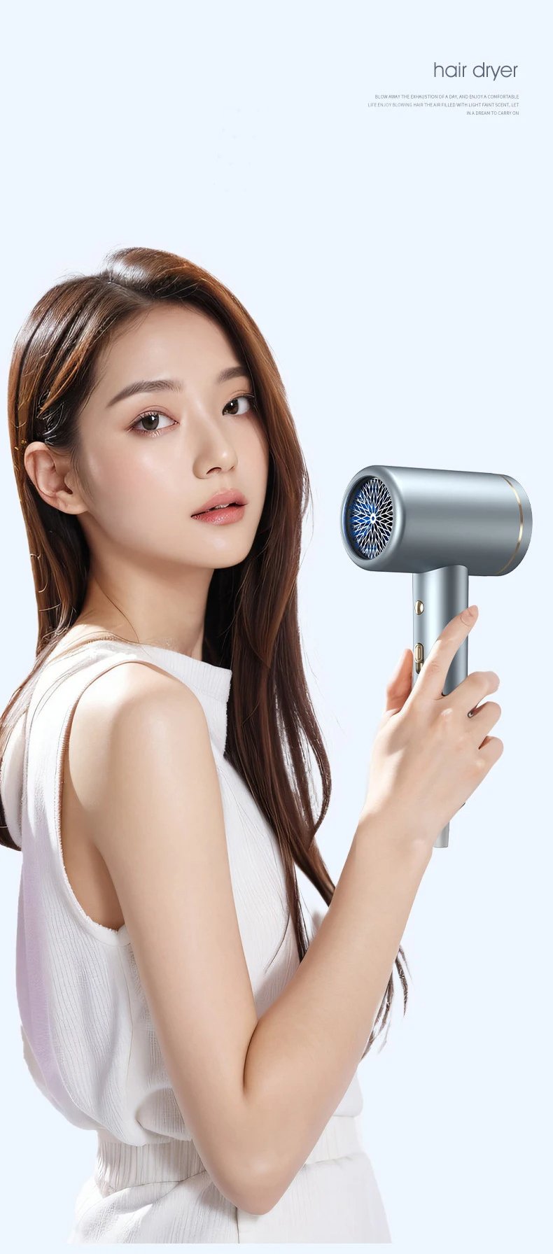 2400W Professional DC High Speed Constant Temperature Negative Ion Hair Dryers