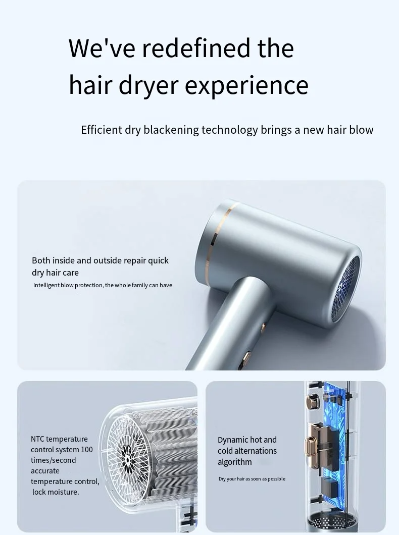 2400W Professional DC High Speed Constant Temperature Negative Ion Hair Dryers