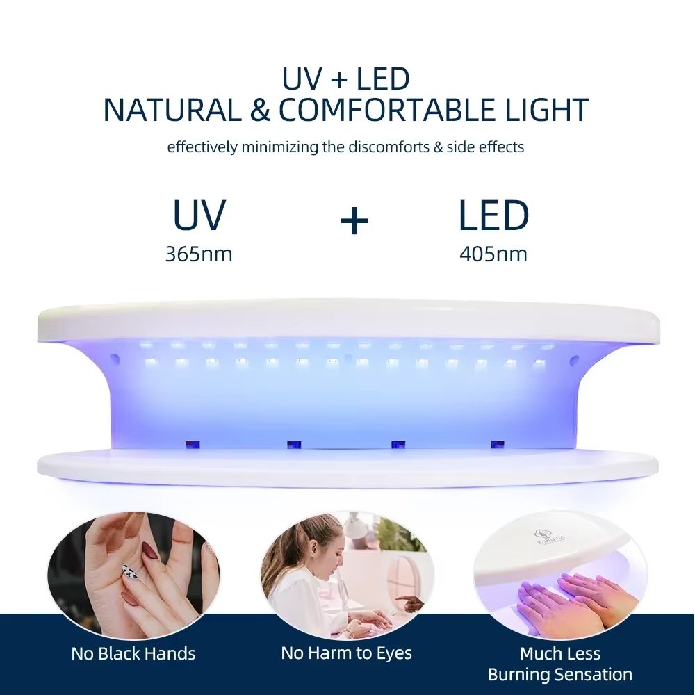 256W High Power Professional UV LED UV Two Hands Nail Lamp Quick-Drying Nail Polish Dryer