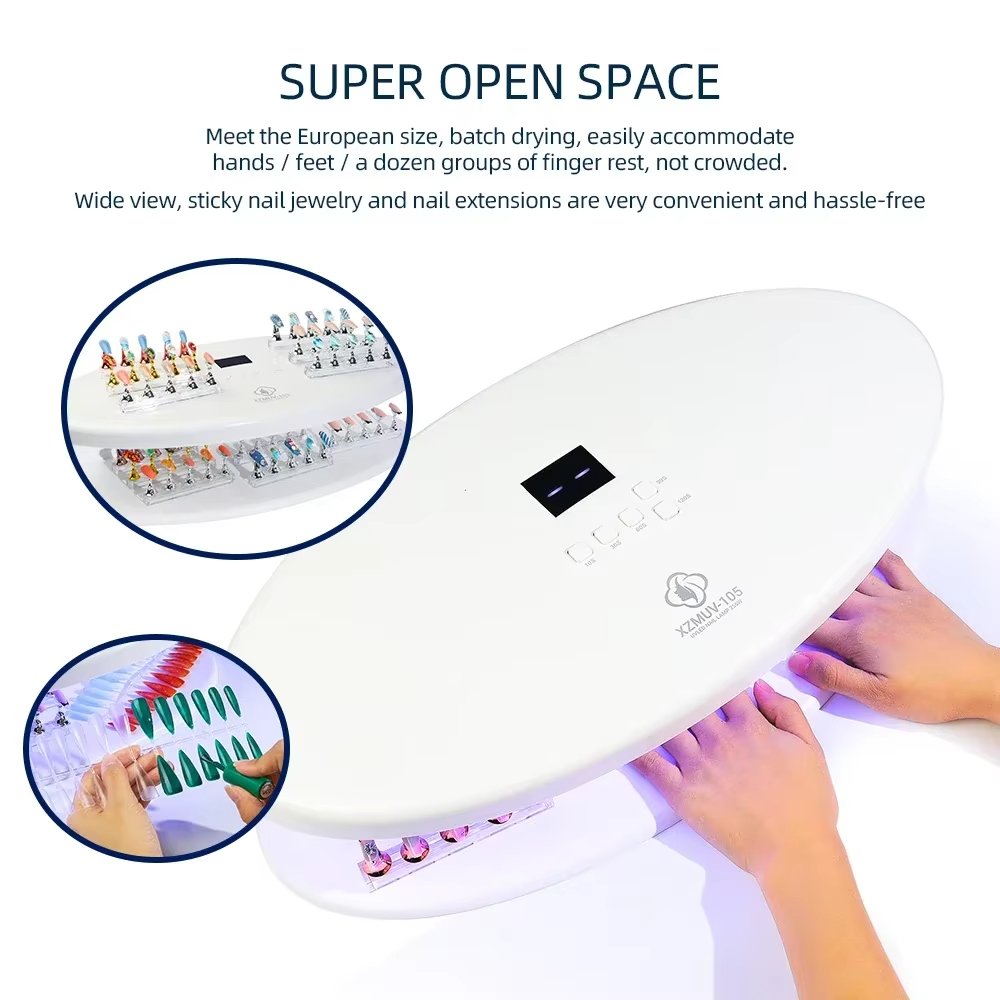 256W High Power Professional UV LED UV Two Hands Nail Lamp Quick-Drying Nail Polish Dryer