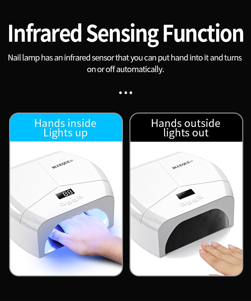 298W Professional Phototherapy LED UV Nail Lamp Nail Polish Curing Dryer for Manicure Salon