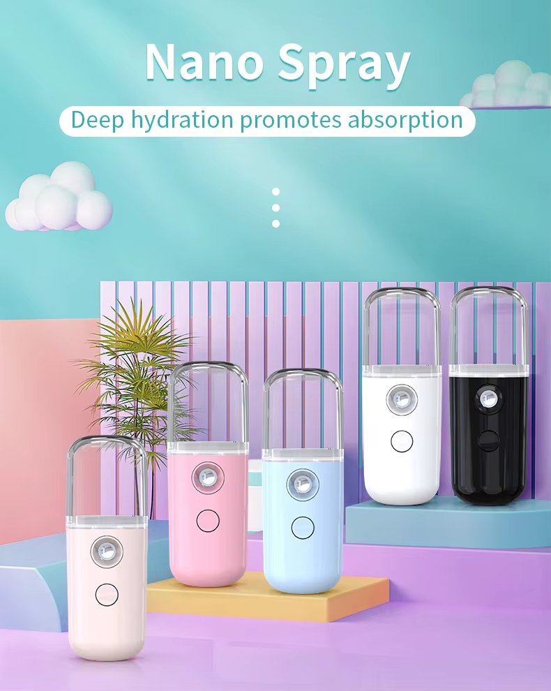 30ML Portable Mini Ionic Nano Sprayer Mister Beauty Spa Facial Steamer