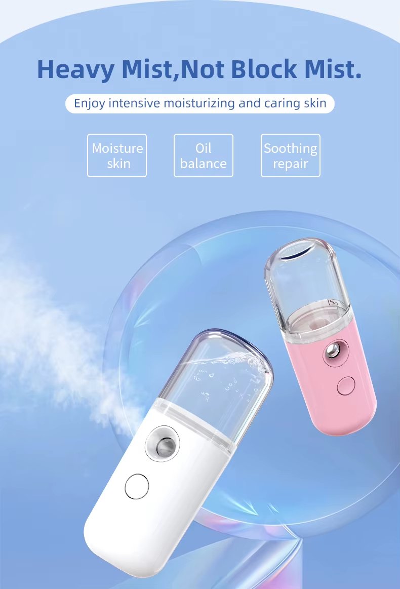 30ML Portable Mini Ionic Nano Sprayer Mister Beauty Spa Facial Steamer