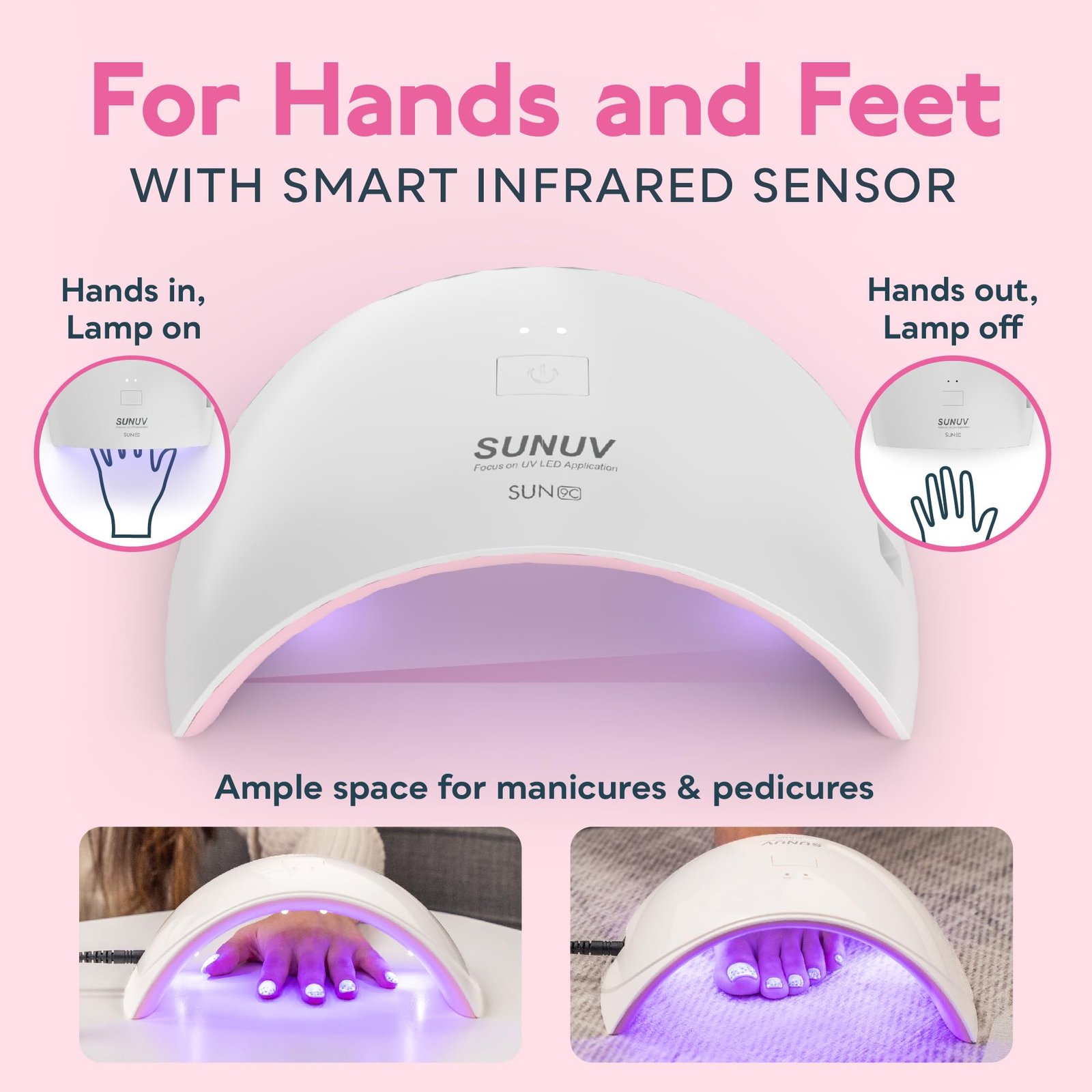36W 18PCS LEDS Professional Beauty Salon UV Nail Dryer Fast Curing