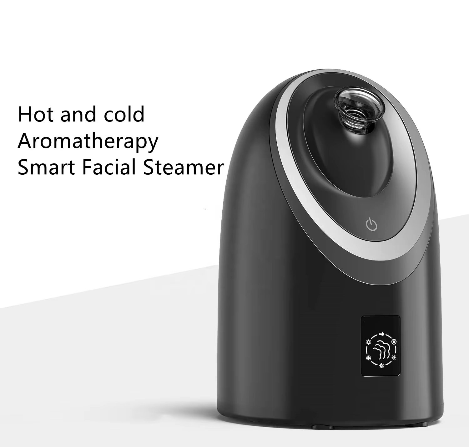 Adjustable Nozzle Hot and Cold Face Steamer Portable Home Use LCD Facial Steamer