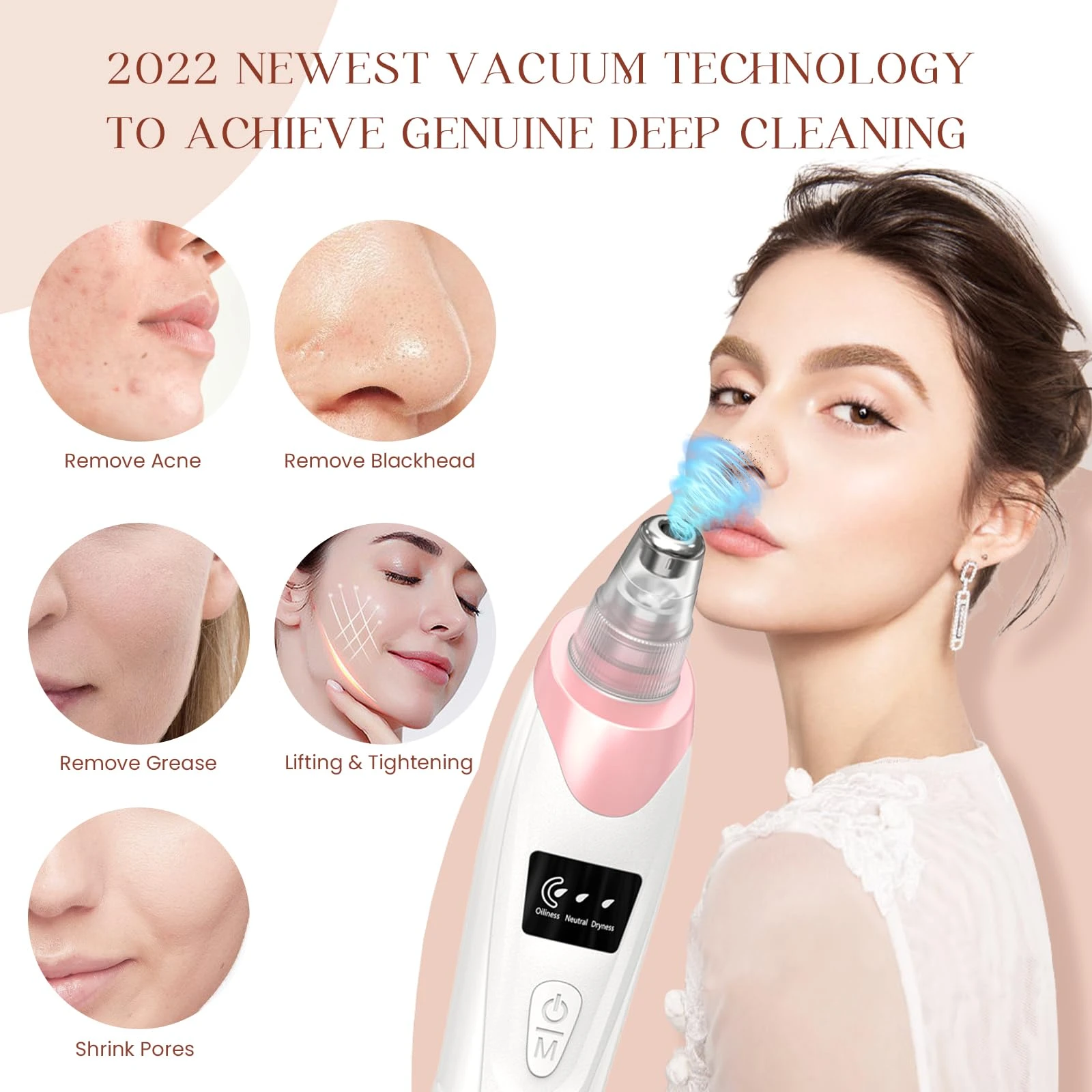 strong suction facial pore cleaner supplier feature