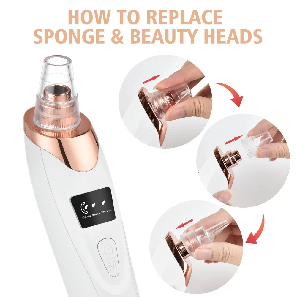 home skincare nose blackhead removal device use