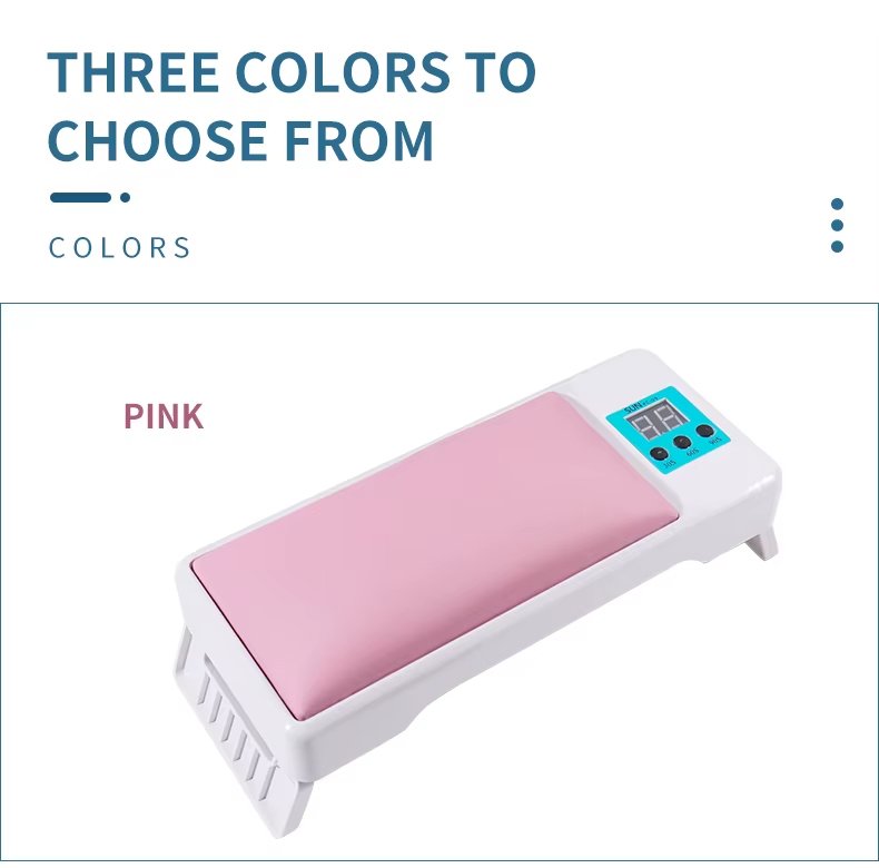 Foldable Hand Pillow Comfortable Arm Rest LED Nail Lamp UV Curing Nail Polish