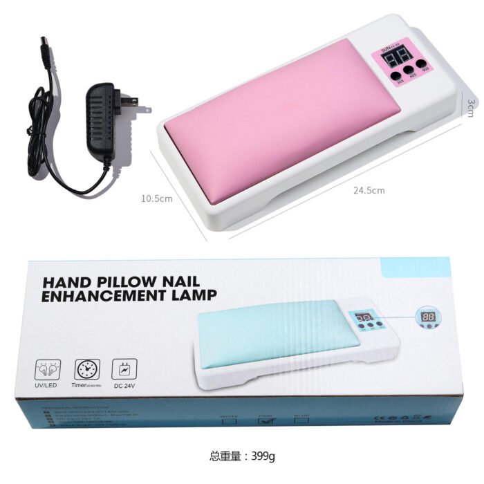Foldable Hand Pillow Comfortable Arm Rest LED Nail Lamp UV Curing Nail Polish