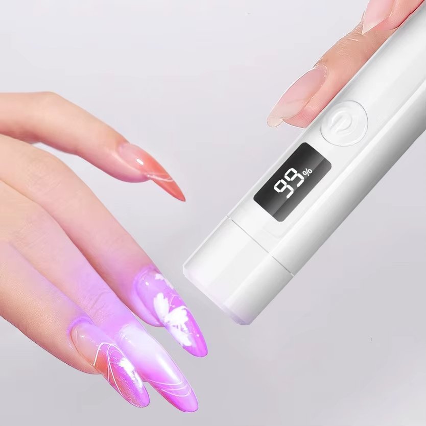 Nail DIY Manicure UV Lamp LCD Screen Fast Curing Mini Nail Dryer with Magnetic Stand