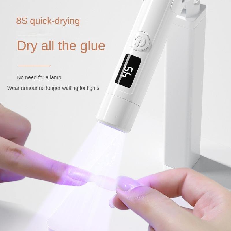 Nail DIY Manicure UV Lamp LCD Screen Fast Curing Mini Nail Dryer with Magnetic Stand