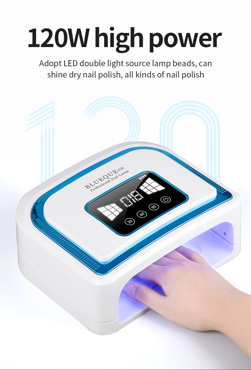 Nail Lamp 120W 30beads UV Curing Nail Dryer Nail Art Tools Nail Polish Baking Lamp