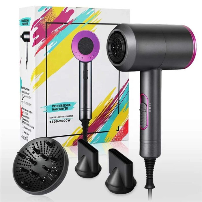 Strong Wind Professional Hot Cold Wind Electric Fast Drying Low Noise Constant Temperature Control Home Salon Hair Dryer