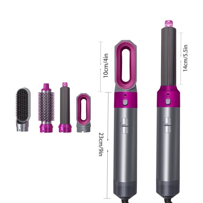 1000W 5 in 1 Professional Salon Electric Hair Dryer Hair Straightener Hair Multi Styler