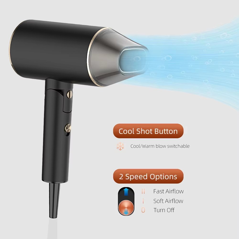 2000W DC Motor High Speed Folding Hair Dryer