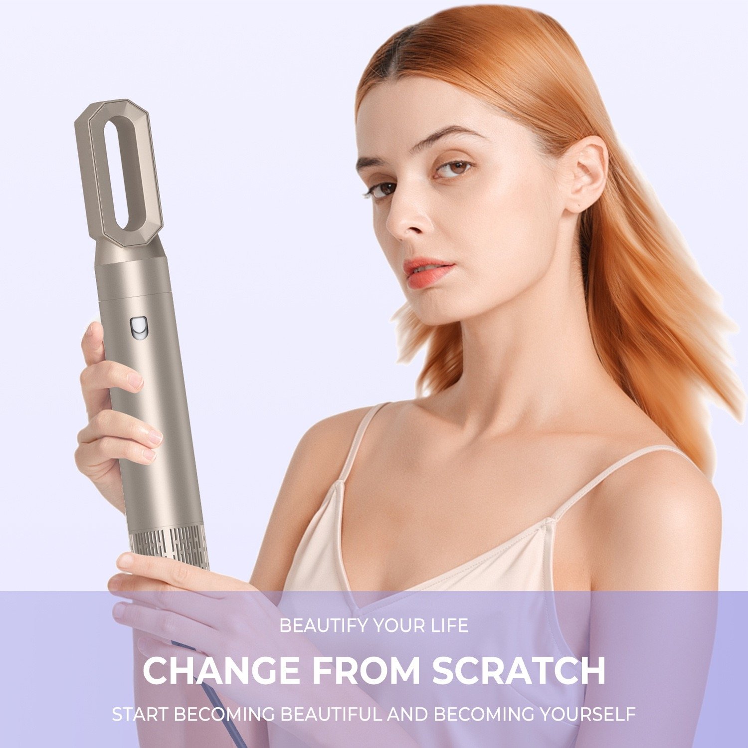6 in 1 Ionic Hair Dryer Multi-Function Hair Styling Tool One Step Curling Iron Hair Straightener Brush