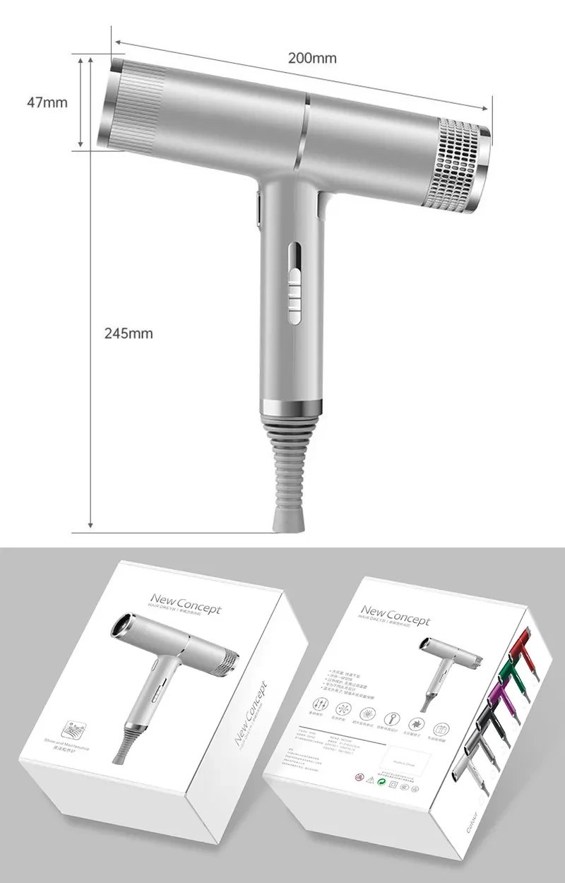 700W Salon Ionic Super Wind Quiet Blow Electric Dryer Hair Dryer