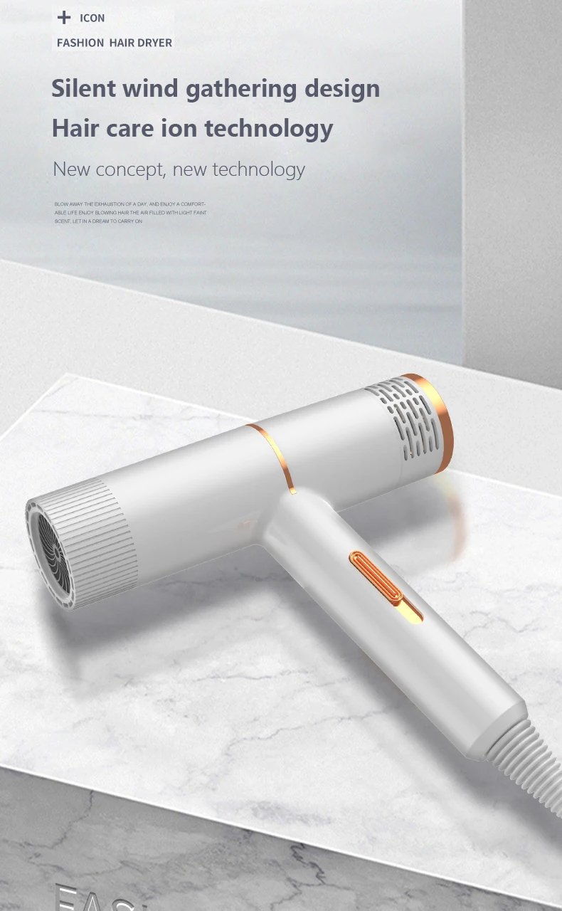 Fashion Strong Wind Portable Constant Temperature Hair Dryer Hot Air and Cold Air Salon Dryer