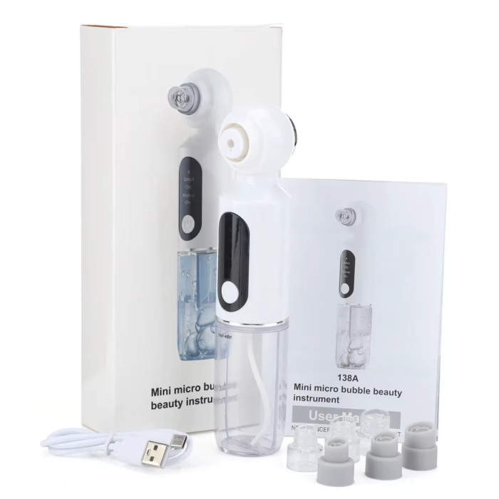 2 In1 Blue Light Deep Cleansing Vacuum Pore Face Cleansing Tool with Heating Mode