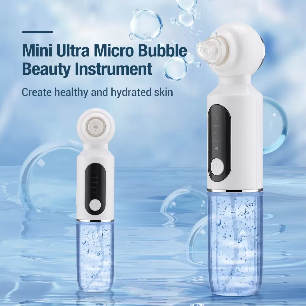 2 In1 Blue Light Deep Cleansing Vacuum Pore Face Cleansing Tool with Heating Mode