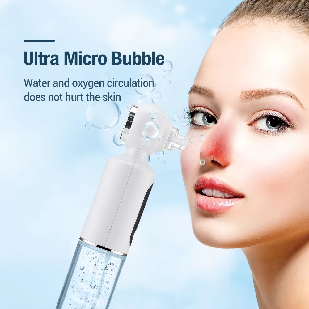 2 In1 Blue Light Deep Cleansing Vacuum Pore Face Cleansing Tool with Heating Mode