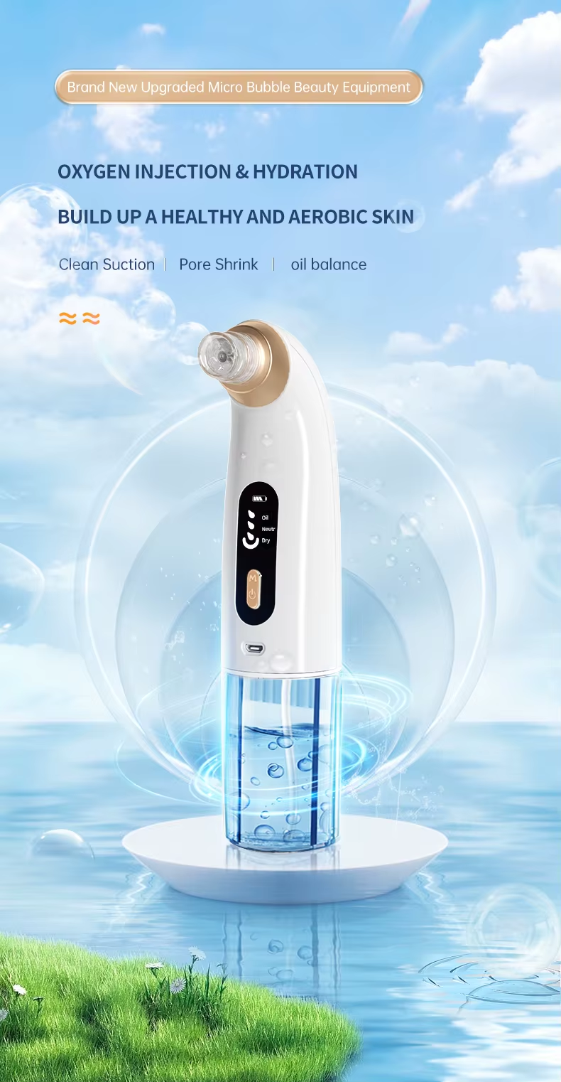 Pore Extractor Small Bubble Mini Facial Cleaner Water Vacuum Blackhead Remover