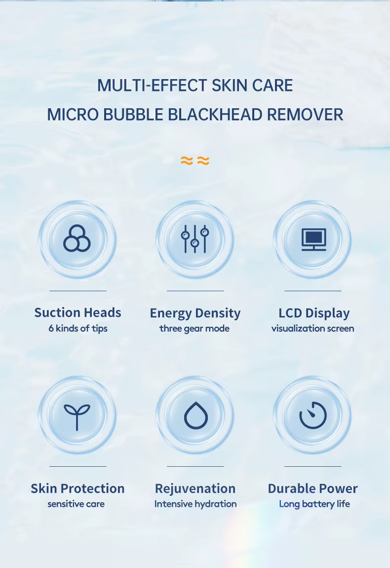 Pore Extractor Small Bubble Mini Facial Cleaner Water Vacuum Blackhead Remover