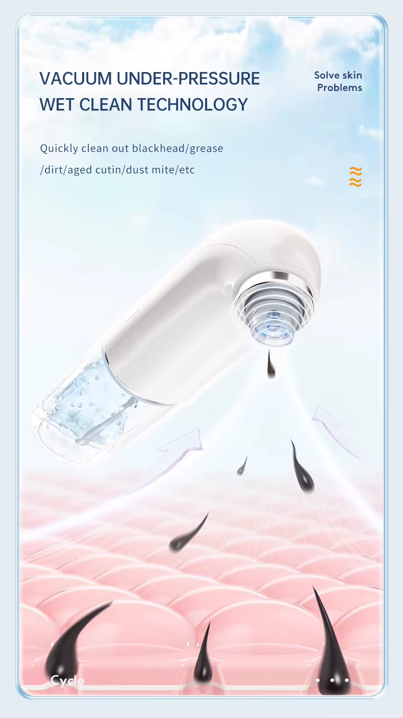 Pore Extractor Small Bubble Mini Facial Cleaner Water Vacuum Blackhead Remover