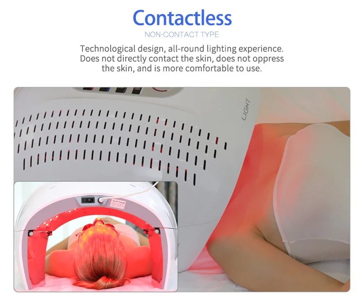 Foldable Design 7 Colors PDT LED Light Therapy Machine for Face Lifting