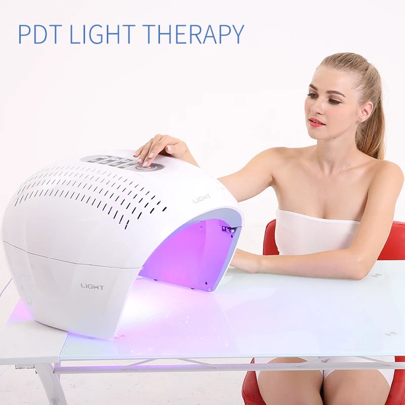 Foldable Design 7 Colors PDT LED Light Therapy Machine for Face Lifting