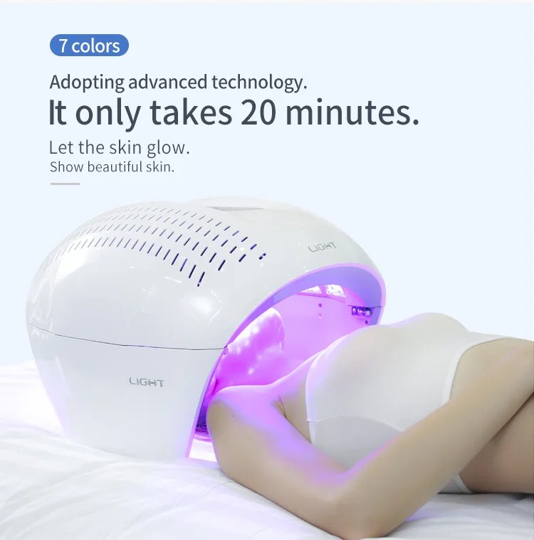 Foldable Design 7 Colors PDT LED Light Therapy Machine for Face Lifting