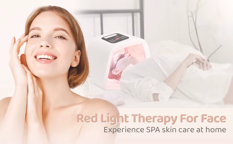 LED 7 Colors Light Therapy Photon Skin Rejuvenation Device Folding Skin Care Wrinkle Remover Machine
