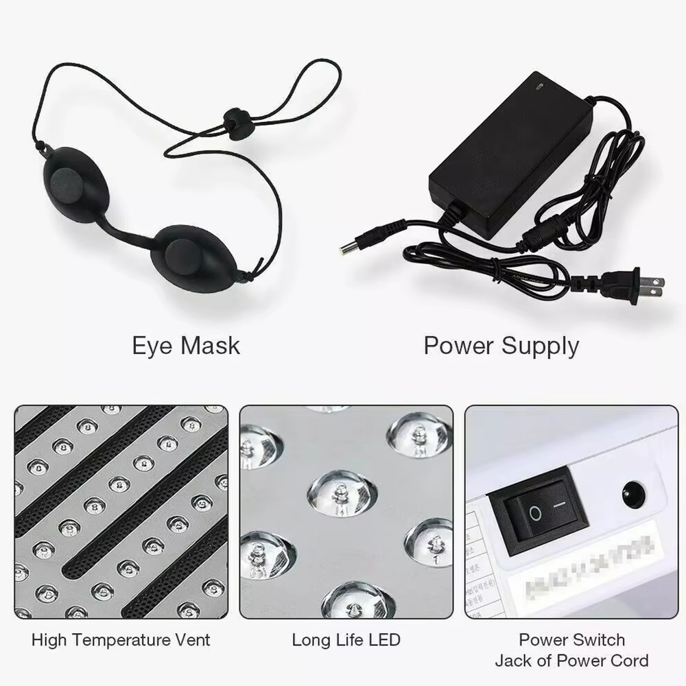 LED 7 Colors Light Therapy Photon Skin Rejuvenation Device Folding Skin Care Wrinkle Remover Machine
