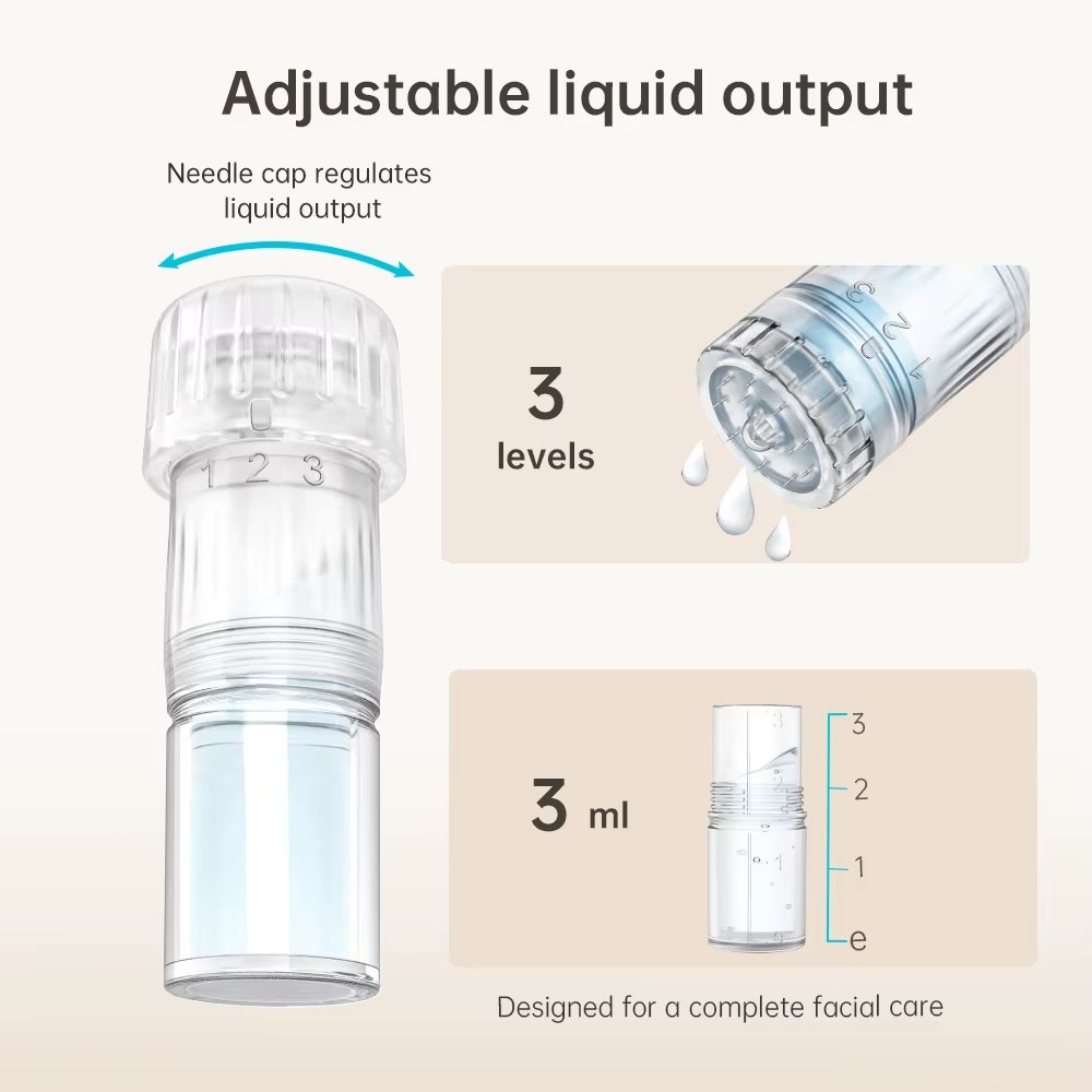 Microneedle Automatic Applicator Microneedling Adjustable Liquid Output Deep Skin Care Tools